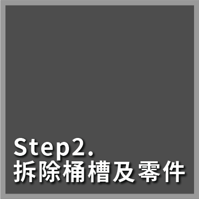 洗衣機清潔步驟，拆除桶槽及零件清洗