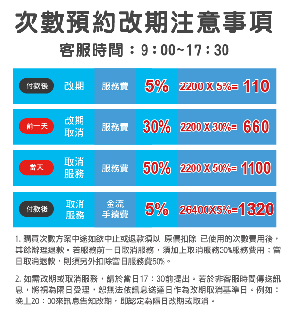 2026年最新定期清潔改期與服務規則